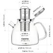 Lyra Glass Teapot 37 oz