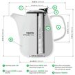 Daze Ceramic Teapot Infuser 47oz