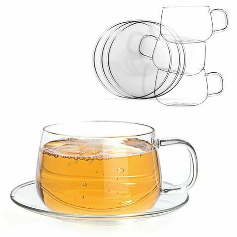 La Lune Glass Cup & Saucer