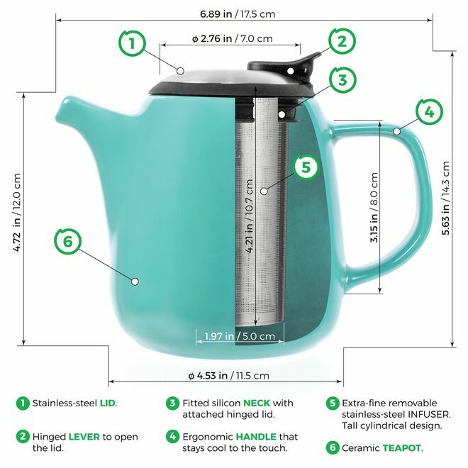 Daze Ceramic Teapot Infuser 27oz