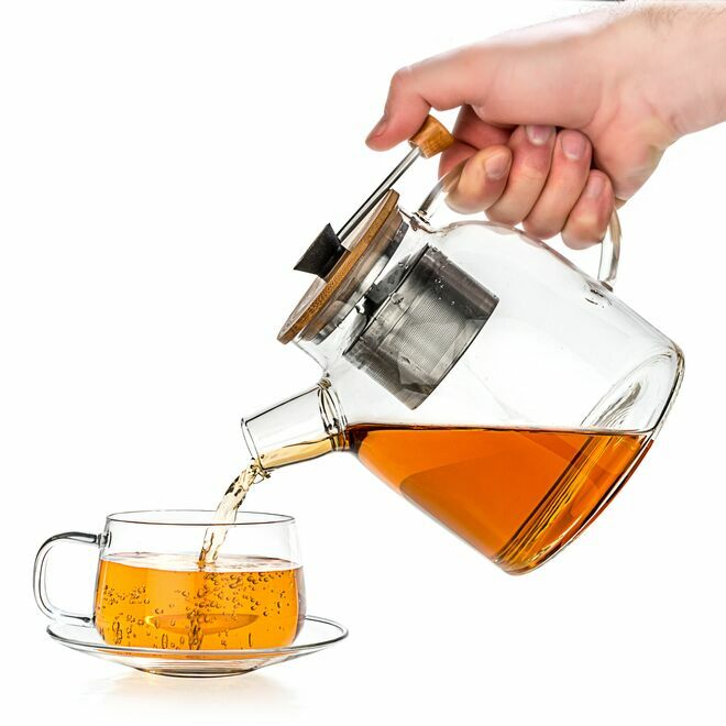 Glass Teapot & Kettle w/ Infuser 1.4L