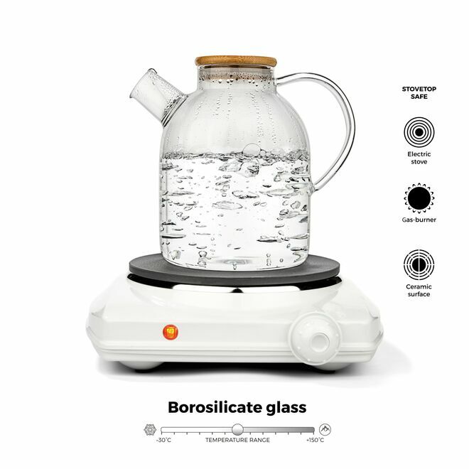 Glass Teapot & Kettle 1.8L
