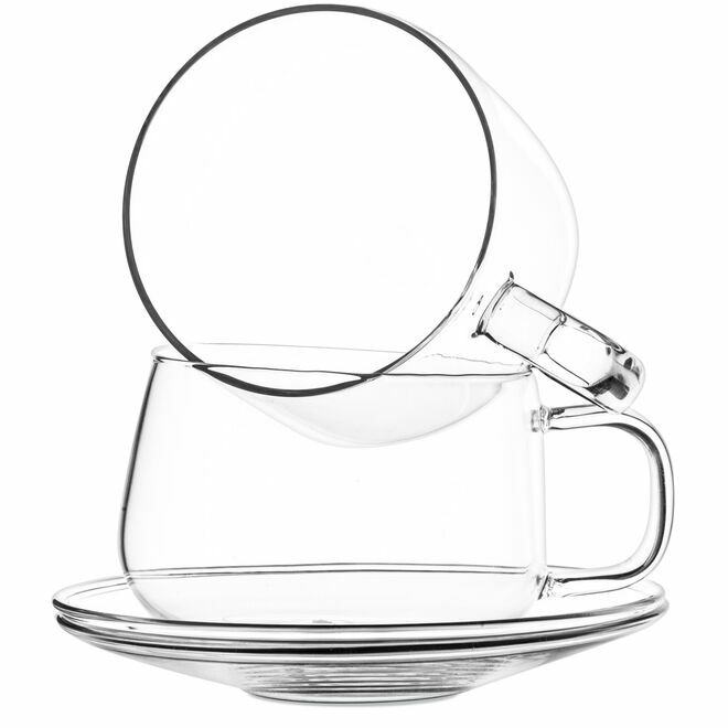 La Lune Glass Cup & Saucer