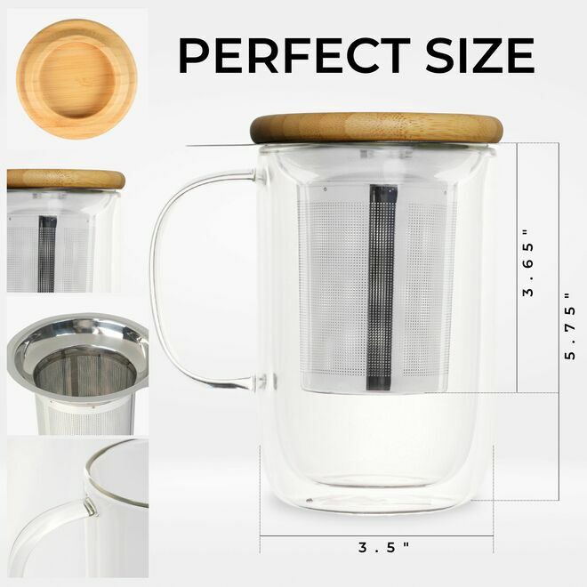 Venus Double Wall Mug Infuser