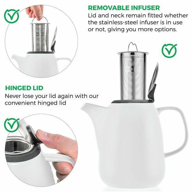Daze Ceramic Teapot Infuser 47oz