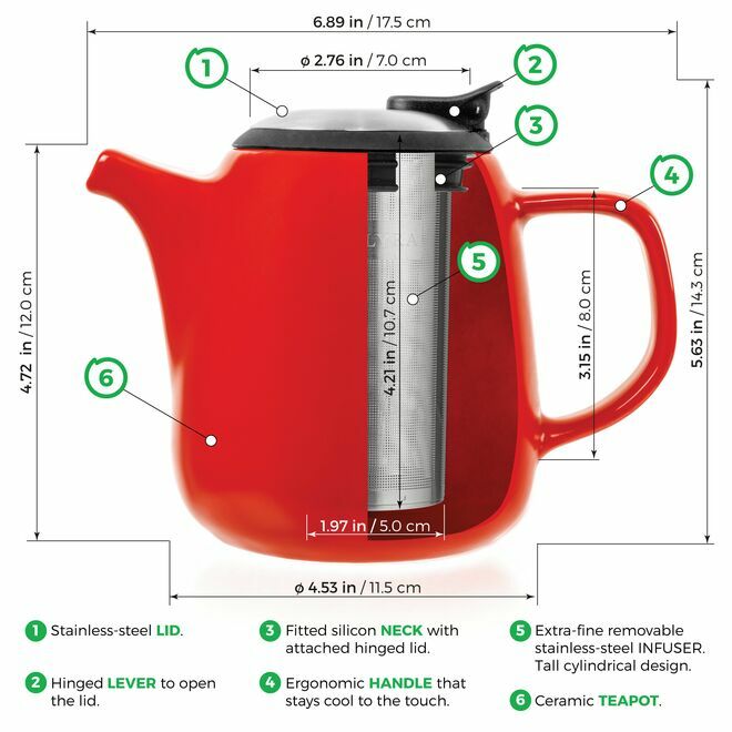 Daze Ceramic Teapot Infuser 27oz