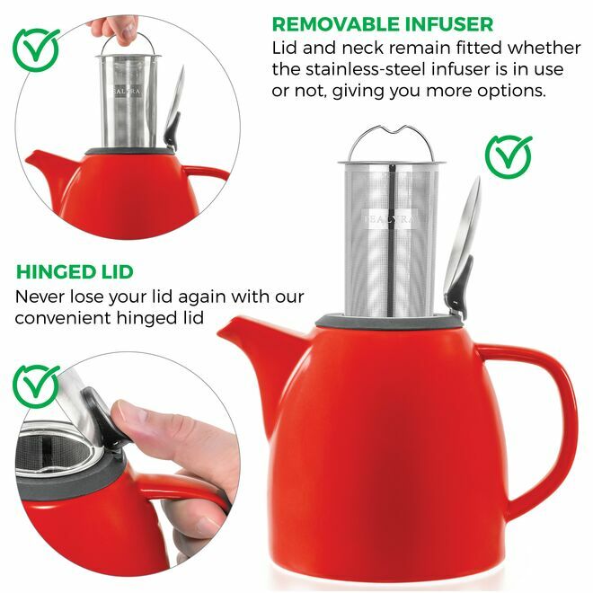 Drago Ceramic Teapot Infuser 37oz