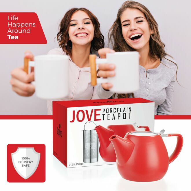 Jove Porcelain Teapot 34oz