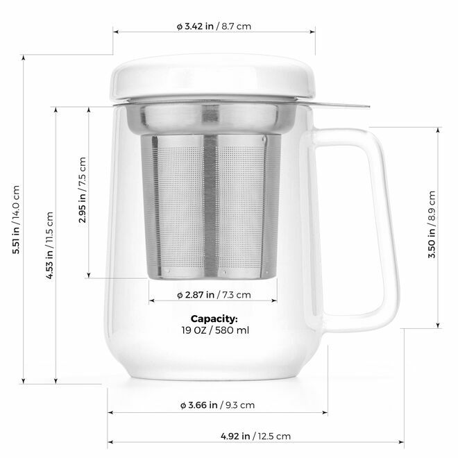 Peak Ceramic Mug w/ Infuser