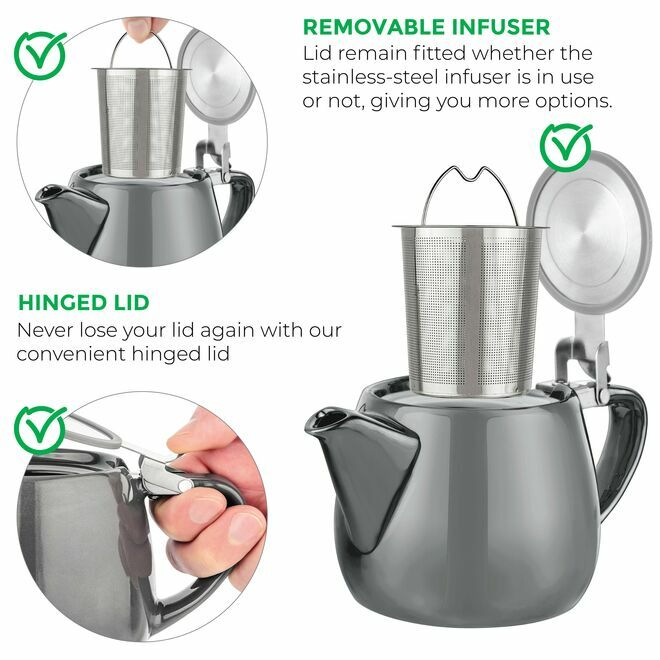 Pluto Porcelain Teapot 18oz