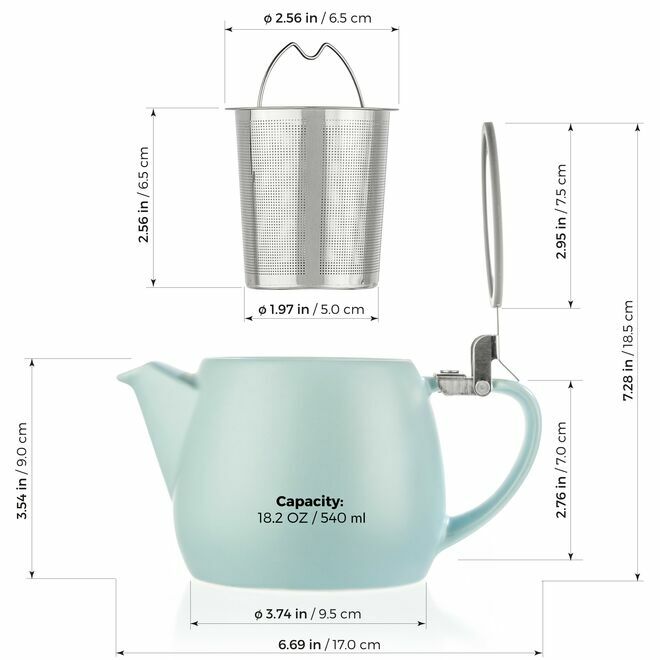 Pluto Porcelain Teapot 18oz