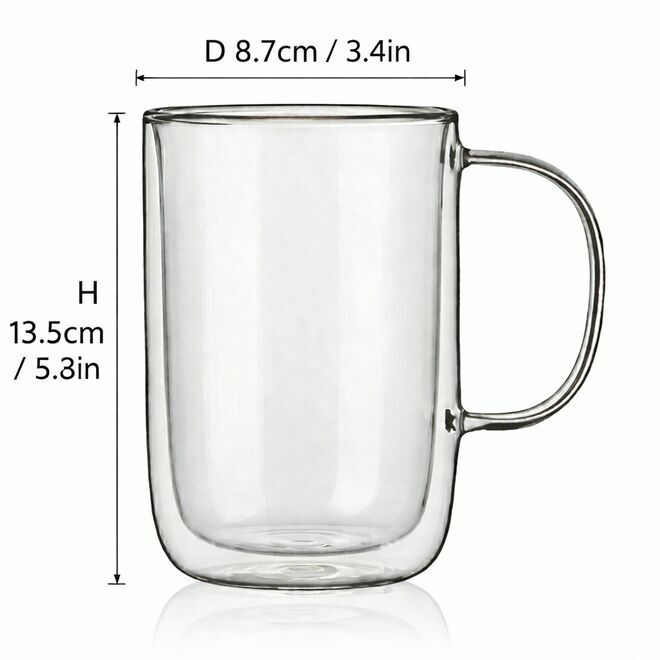 Sirius Double Wall Glass Mug 500ml