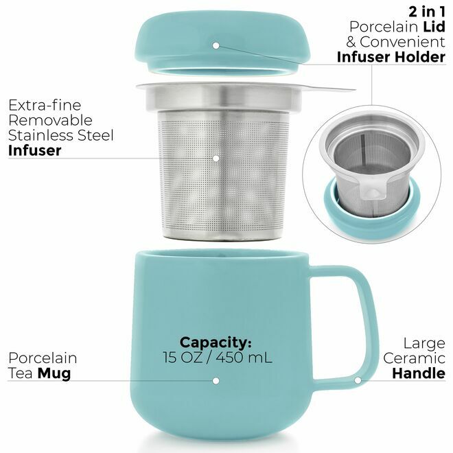 Sumo Porcelain Mug w/ Infuser