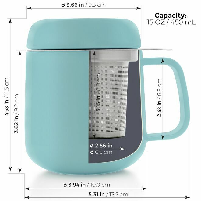 Sumo Porcelain Mug w/ Infuser