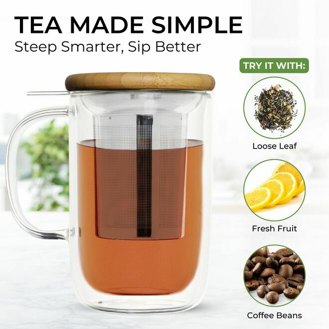Venus Double Wall Mug Infuser