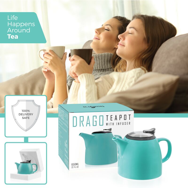 Drago Ceramic Teapot Infuser 22oz